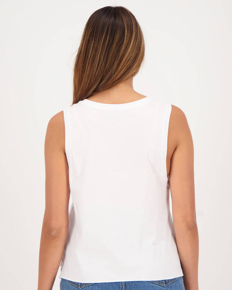 Hurley Smeared Biker Singlet Top for Womens