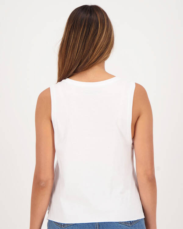 Hurley Smeared Biker Singlet Top for Womens
