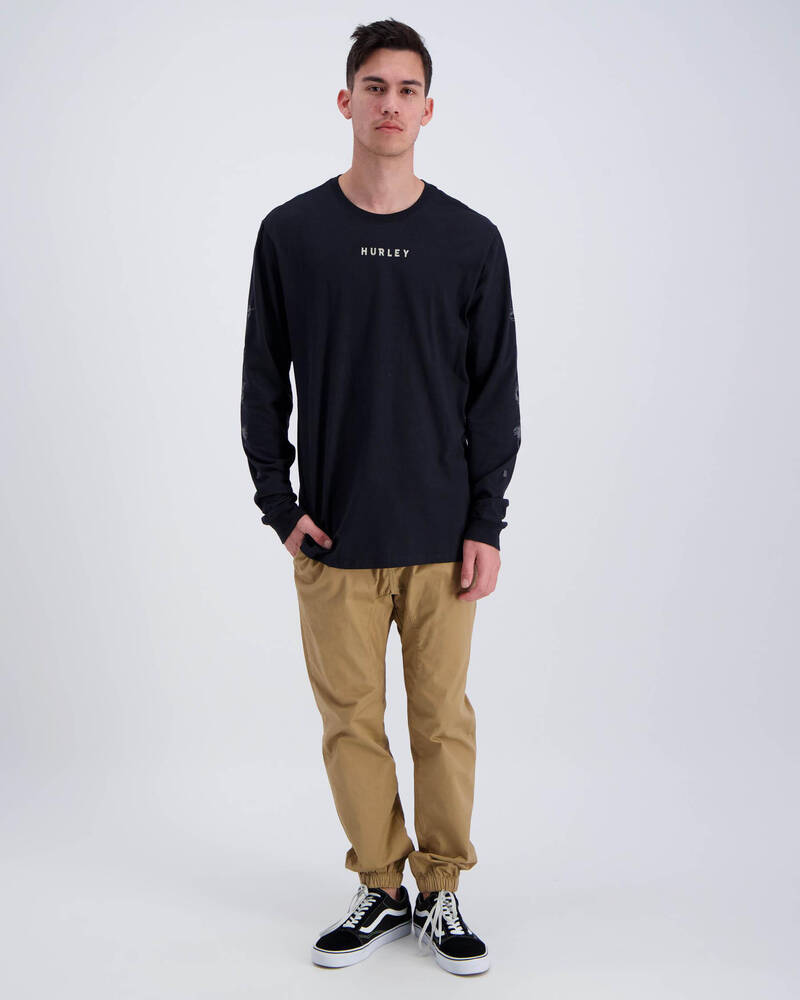 Hurley PRM Burn Baby Long Sleeve T-shirt for Mens
