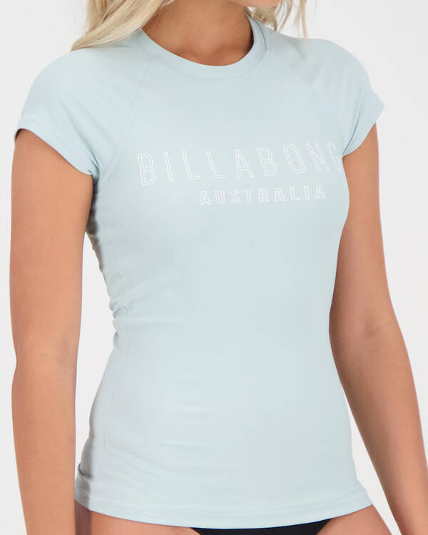 Billabong Mighty Fine Cap Sleeve Rash Vest for Womens