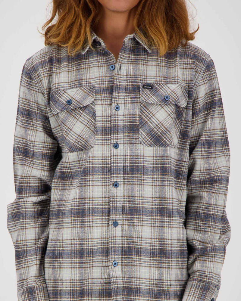 Brixton Bowery Long Sleeve Flannel Shirt for Mens
