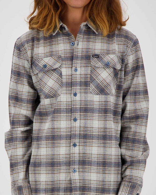 Brixton Bowery Long Sleeve Flannel Shirt for Mens