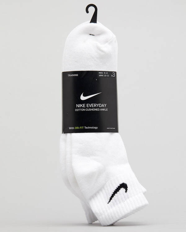 Nike Womens Everyday Cushion Ankle Sock Pack for Womens