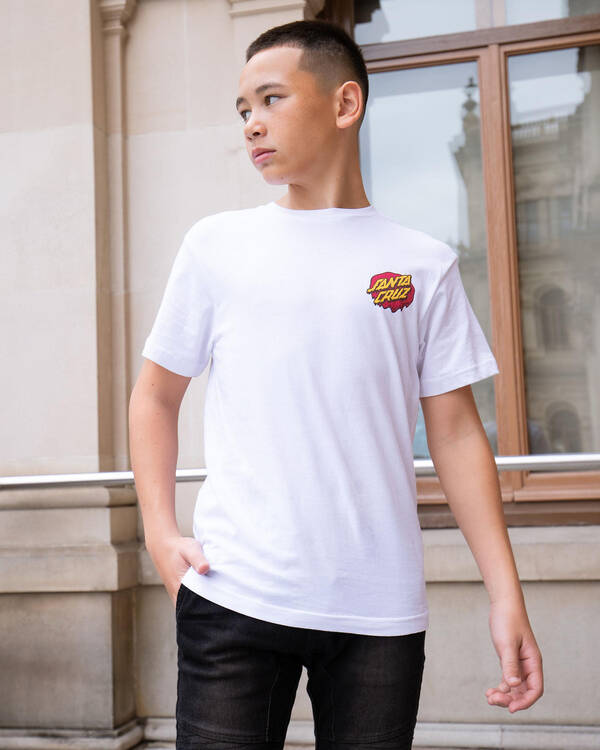 Santa Cruz Boys' Melting Dot T-Shirt for Mens