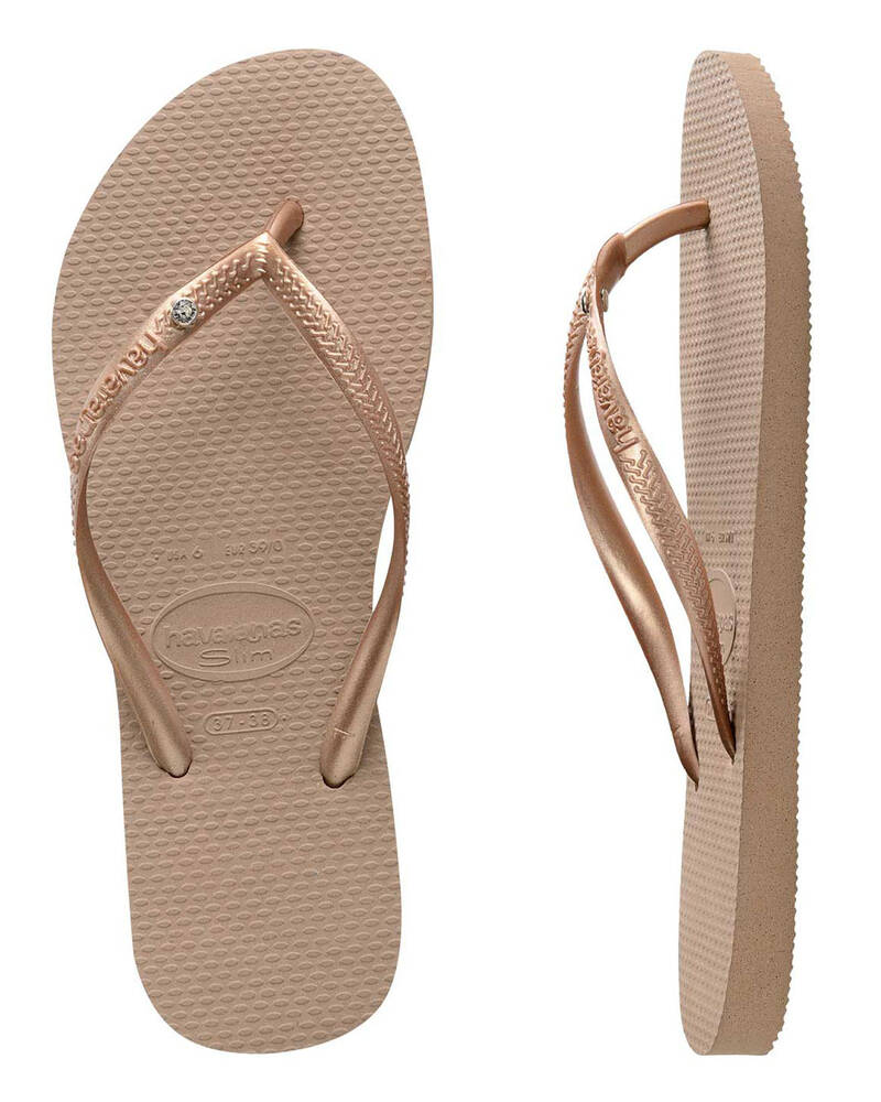 Havaianas Slim Crystal Thongs for Womens