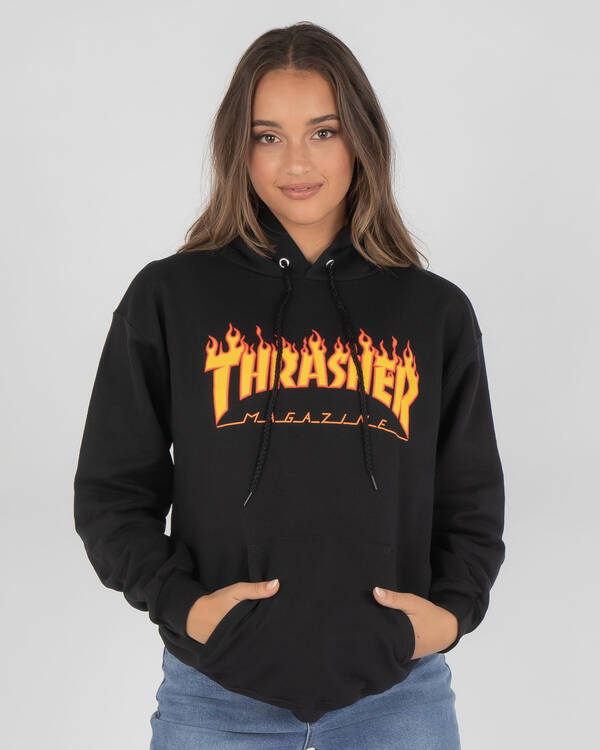 Thrasher Flame Hoodie for Womens