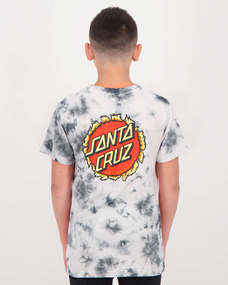 Santa Cruz Boys' Breaker Dot Tie Dye T-Shirt for Mens