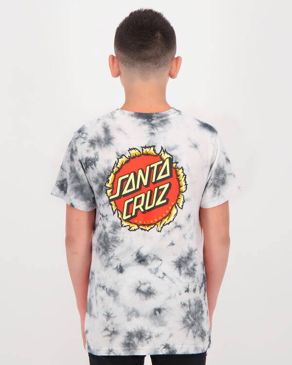 Santa Cruz Boys' Breaker Dot Tie Dye T-Shirt for Mens