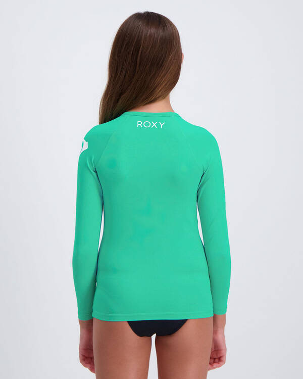 Roxy Girls Funny Waves Long Sleeve Rash Vest for Womens