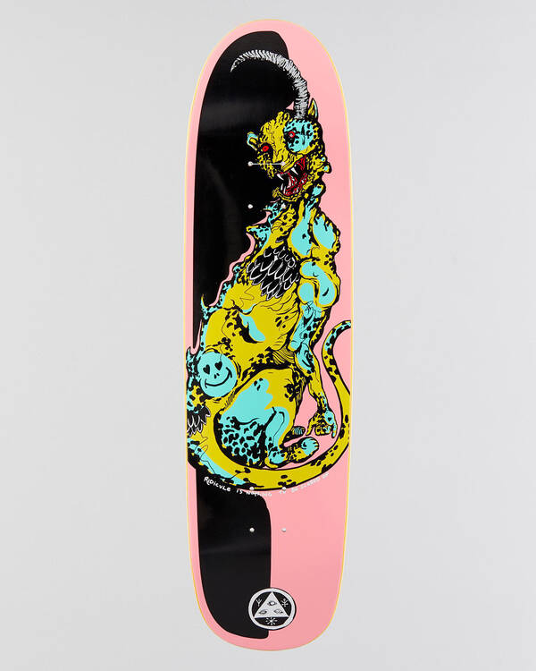 Welcome Skateboards Cheetah on Slyphstick 8.5" Skateboard Deck for Unisex