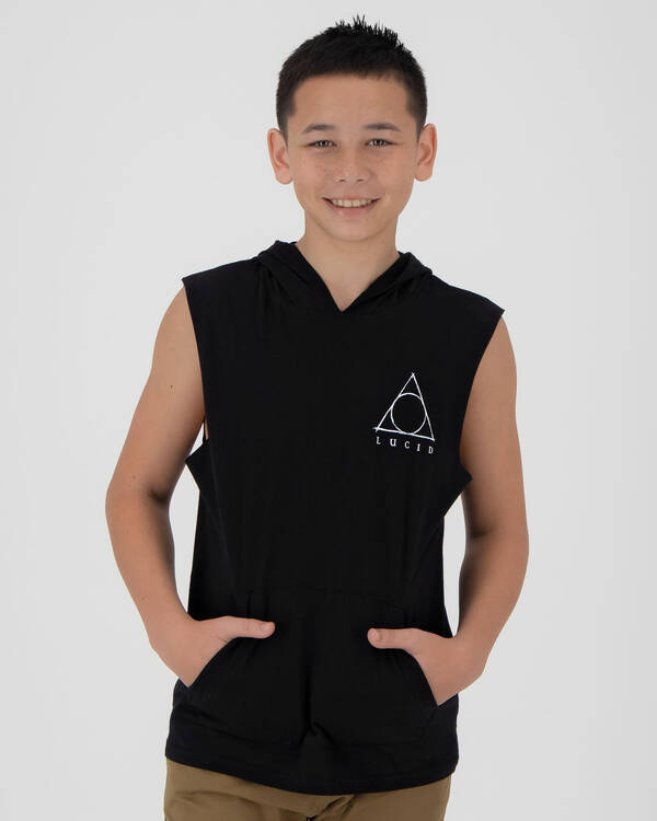 Lucid Boys' Hallow Hooded Muscle Tank for Mens