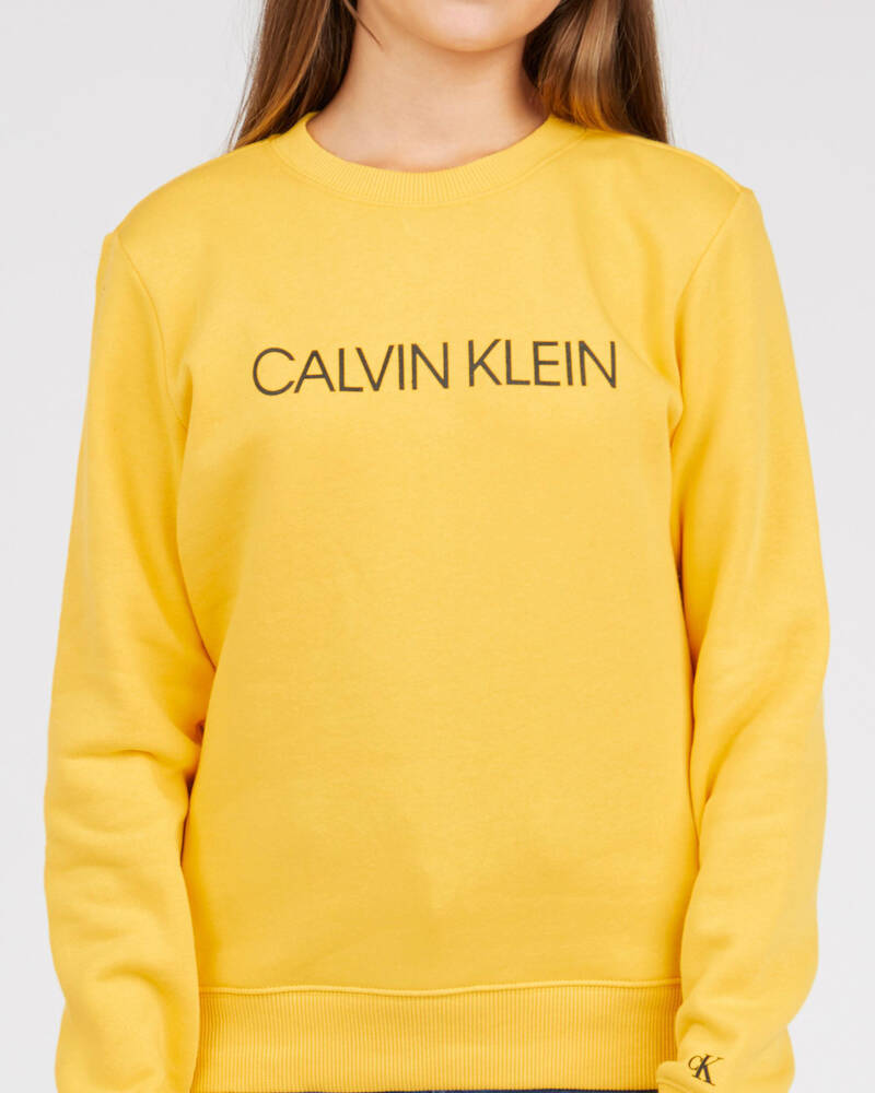 Calvin Klein Girls' Institutional Sweatshirt for Womens
