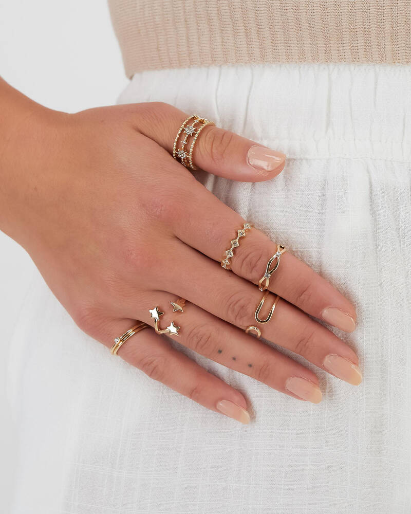 Karyn In LA Astrid Ring Pack for Womens