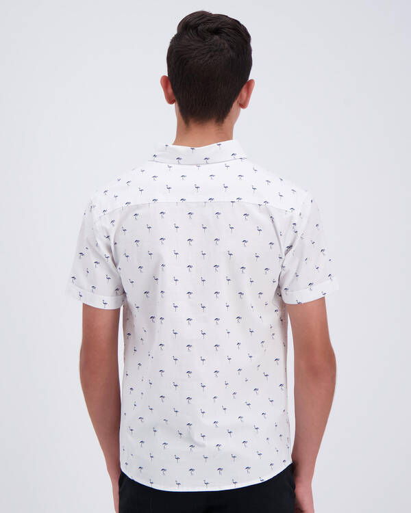Lucid Boys Flamingo Short Sleeve Shirt for Mens