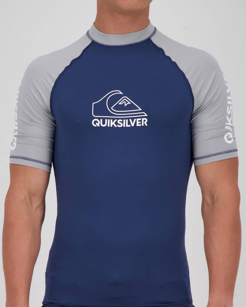 Quiksilver On Tour Short Sleeve Rash Vest for Mens