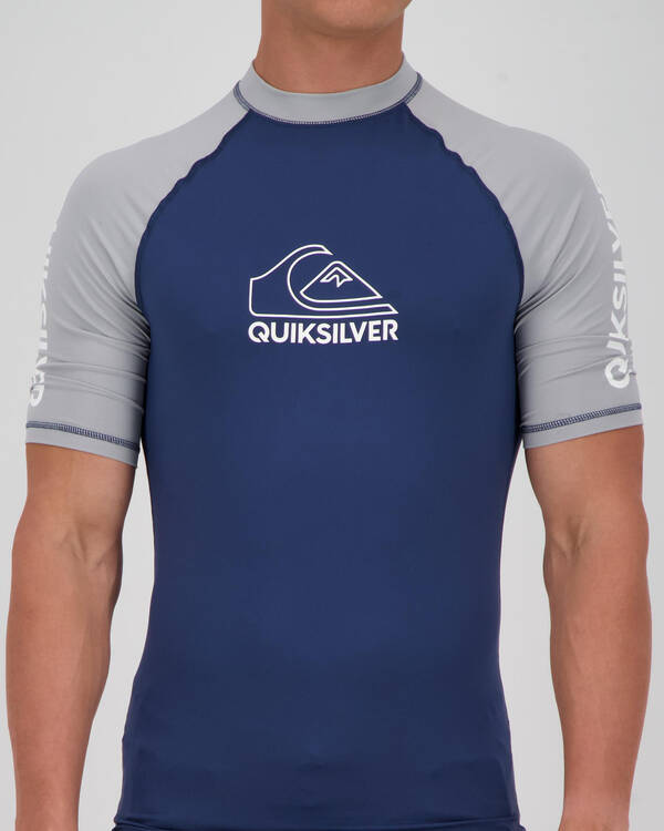 Quiksilver On Tour Short Sleeve Rash Vest for Mens