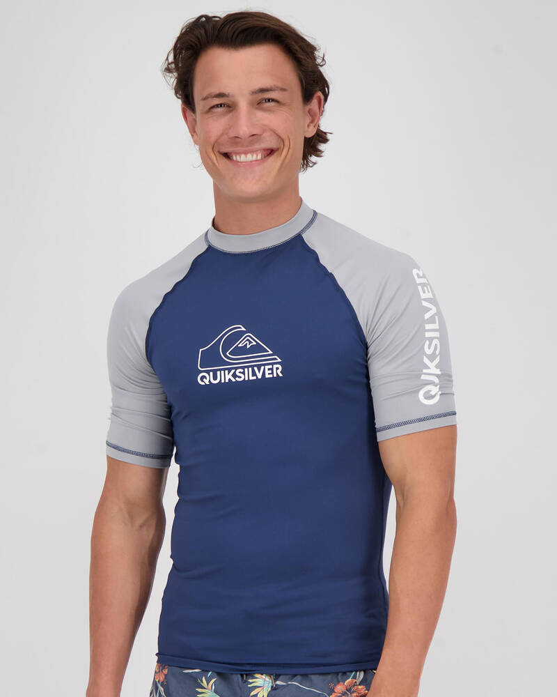 Quiksilver On Tour Short Sleeve Rash Vest for Mens