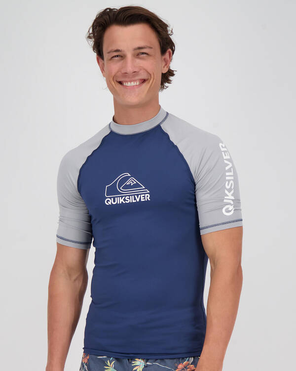 Quiksilver On Tour Short Sleeve Rash Vest for Mens