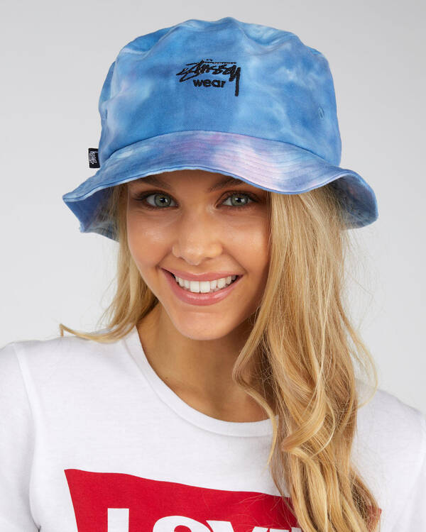 Stussy Wear Tie Dye Bucket Hat for Womens
