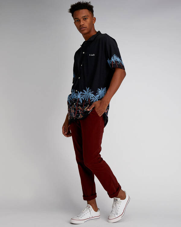 Barney Cools Holiday Camp Short Sleeve Shirt for Mens