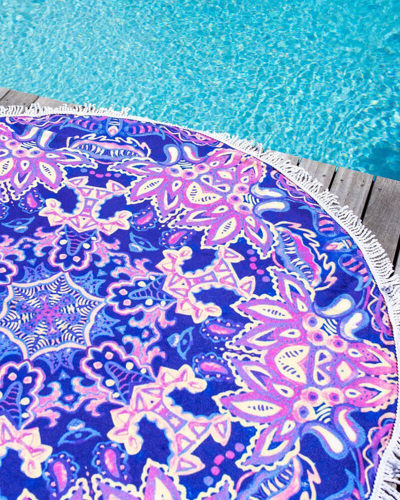 Kaiami Oriental Mandala Round Towel for Womens