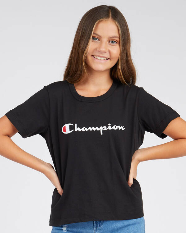 Champion Girls' Logo T-Shirt for Womens