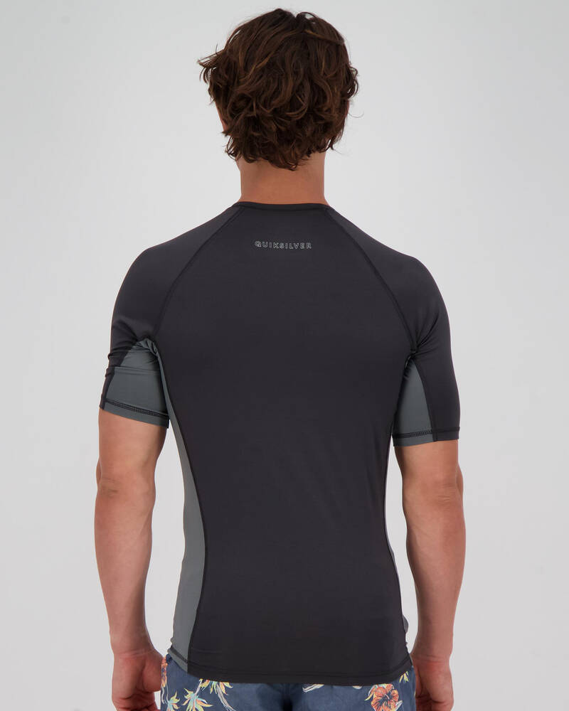 Quiksilver Backwash Short Sleeve Rash Vest for Mens