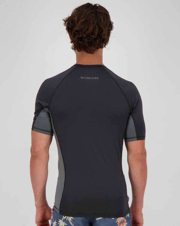 Quiksilver Backwash Short Sleeve Rash Vest for Mens