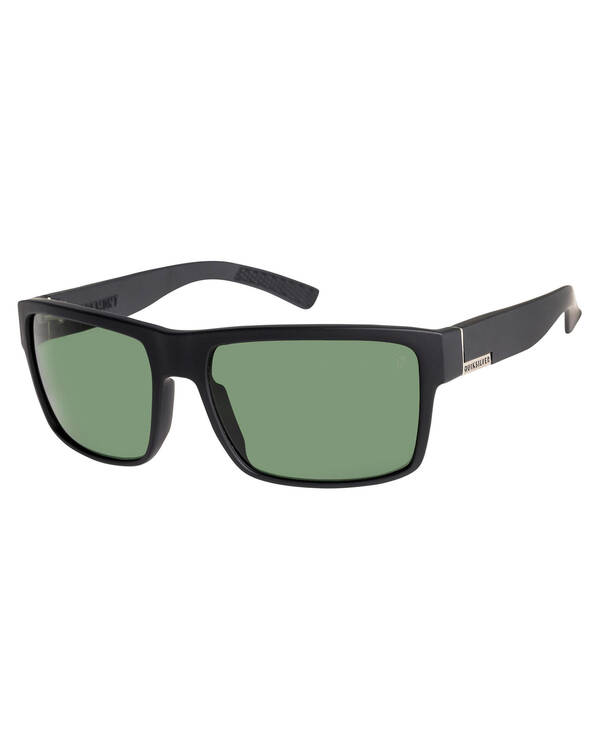 Quiksilver Ridgemont Matte Black Polarized Sunglasses for Mens