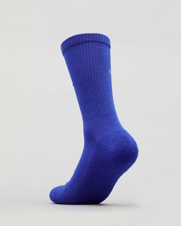 Calvin Klein Logo Rib Crew Socks for Mens
