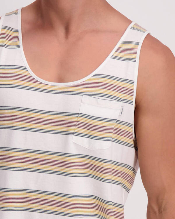Rhythm Everyday Stripe Singlet for Mens