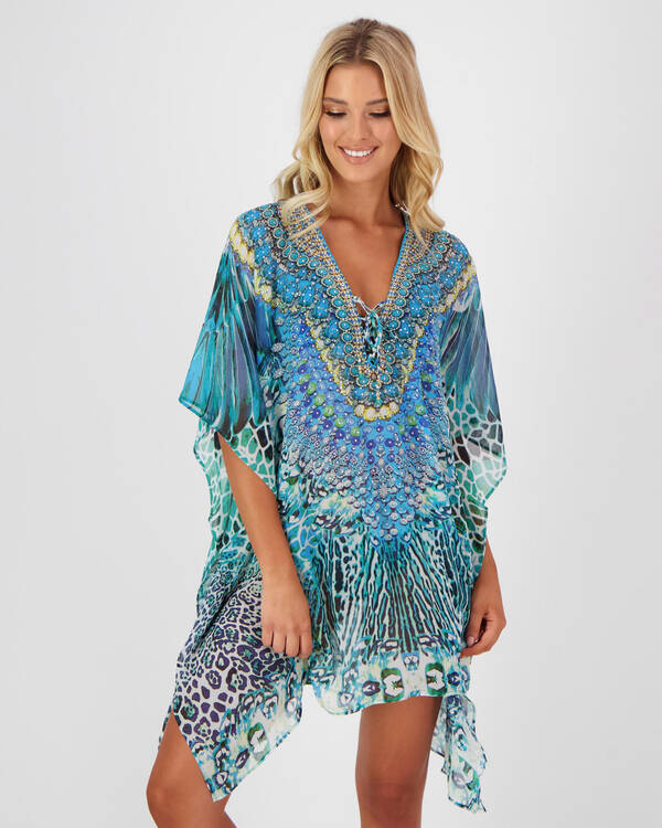 Kaiami Macaw Kaftan Beach Cover for Womens