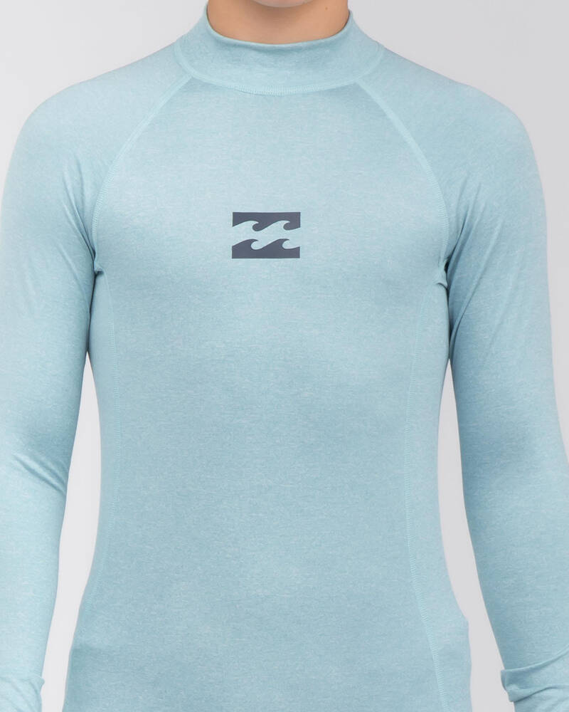 Billabong Boys' All Day Wave Performance Fit Long Sleeve Rash Vest for Mens