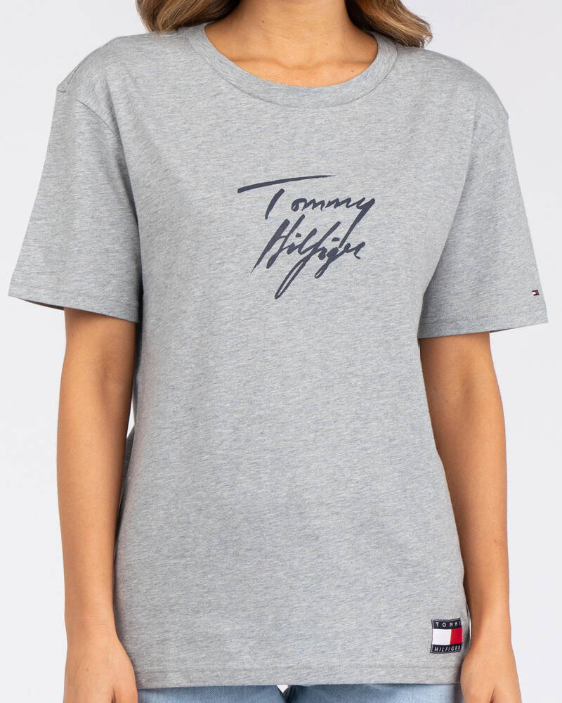 Tommy Hilfiger Tommy 85 Logo T-Shirt for Womens