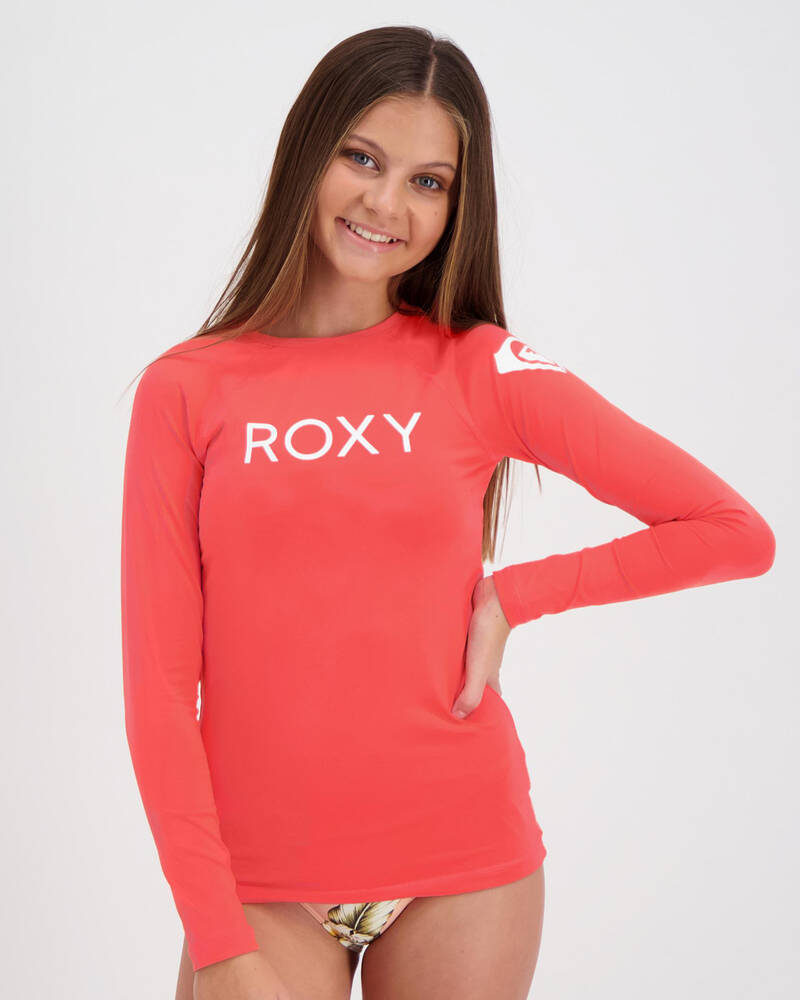 Roxy Girls Funny Waves Long Sleeve Rash Vest for Womens