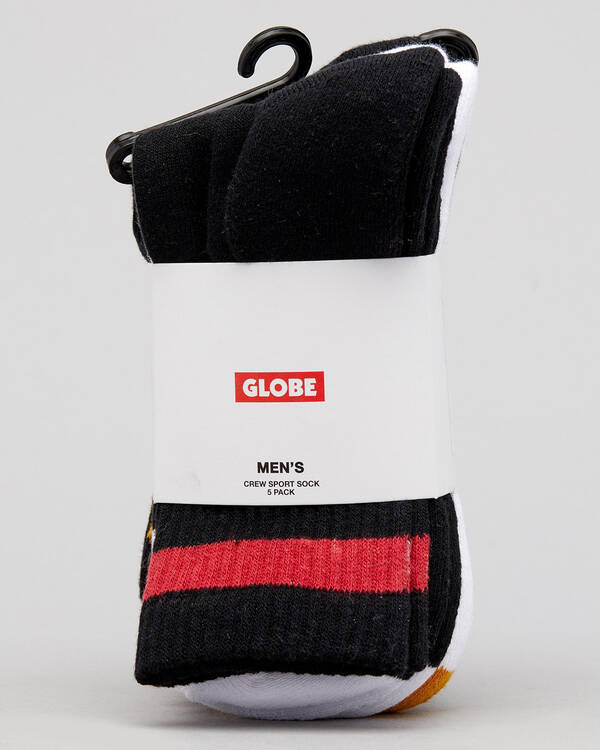 Globe Block Wrap 5pk Sock for Mens