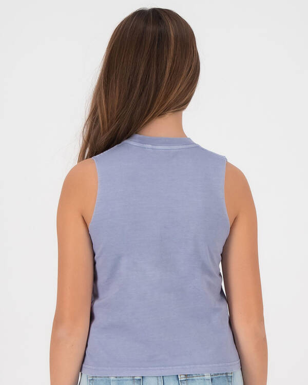 Rusty Girls' Sunlit Tie Front Muscle Tank Top for Womens