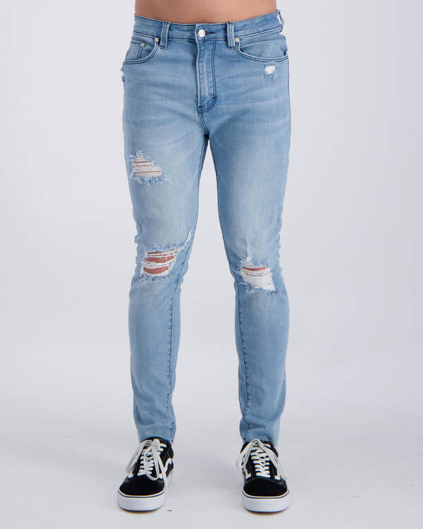 Black Palms The Skinny Crop Jeans for Mens