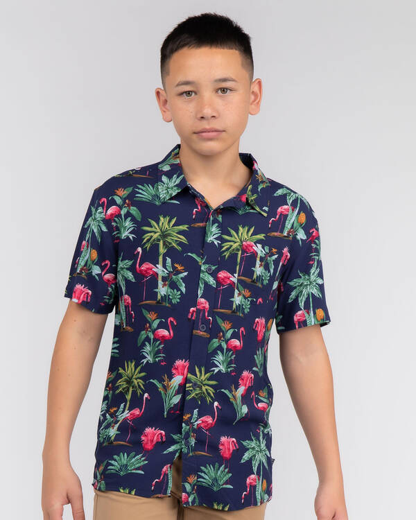 Lucid Boys Oahu Short Sleeve Shirt for Mens
