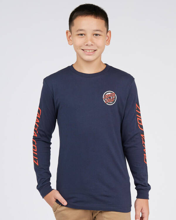 Santa Cruz Boys Roskopp Target Dot Long Sleeve T-Shirt for Mens
