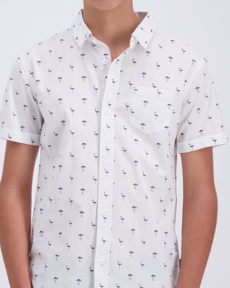 Lucid Boys Flamingo Short Sleeve Shirt for Mens
