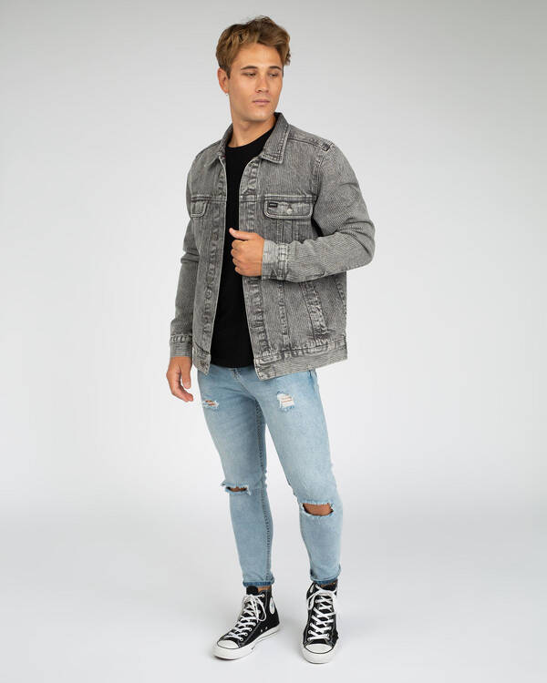 RVCA Daggers Denim Strip Jacket for Mens