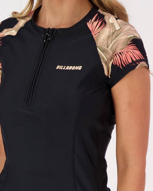 Billabong Under Palm Cap Sleeve Rash Vest for Womens