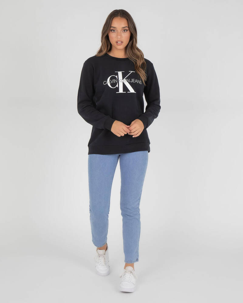 Calvin Klein Jeans Monogram Logo Sweatshirt for Womens