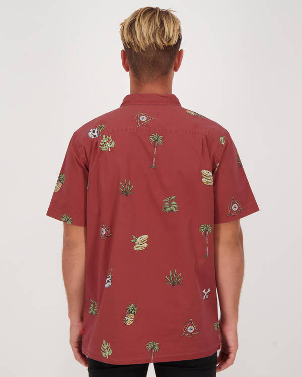 Globe Half Cut Shirt for Mens