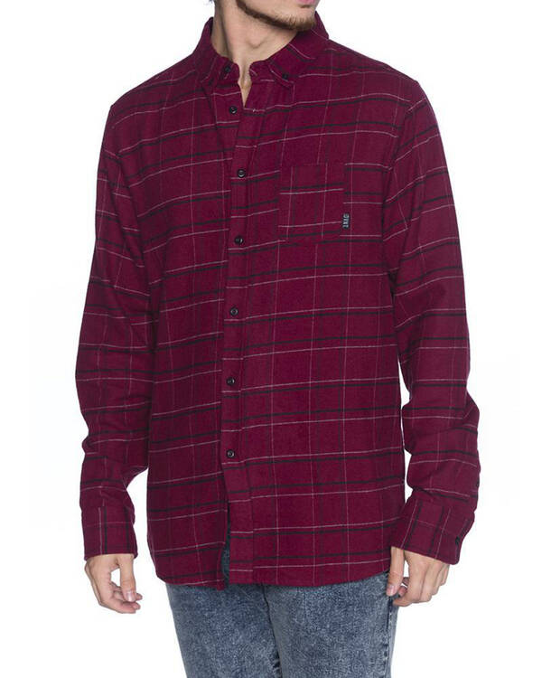 Dvnt Clothing Flannel Long Sleeve Shirt for Mens