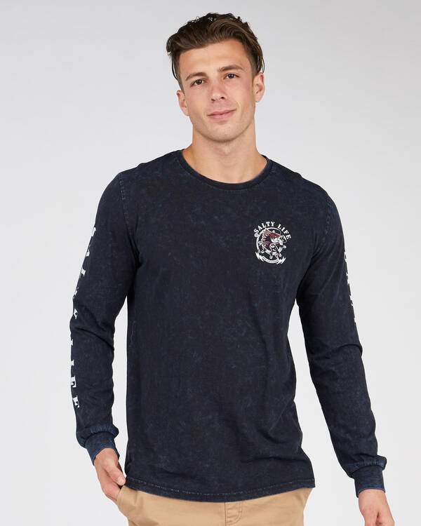 Salty Life Castaway Long Sleeve T-shirt for Mens
