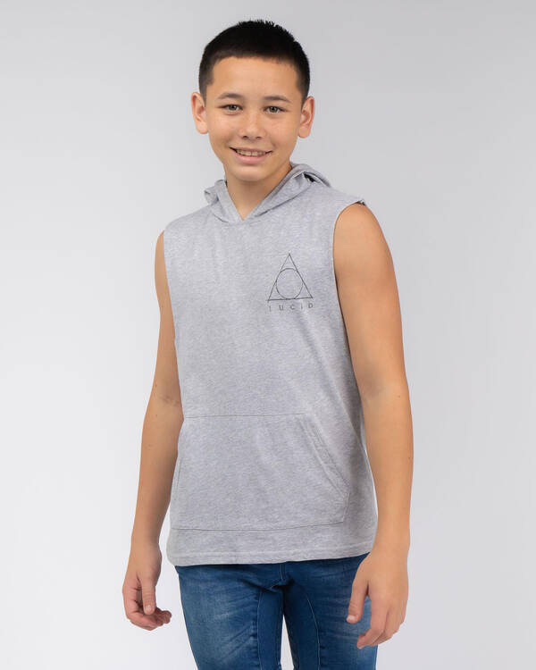Lucid Boys' Hallow Hooded Muscle Tank for Mens