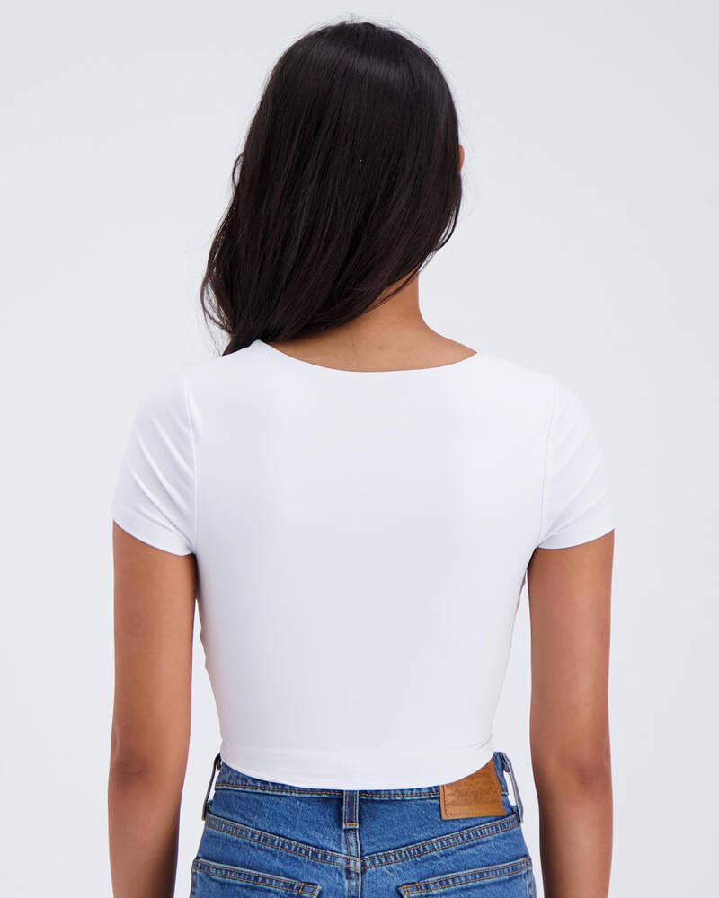 Ava And Ever Honey Cutout Tee for Womens