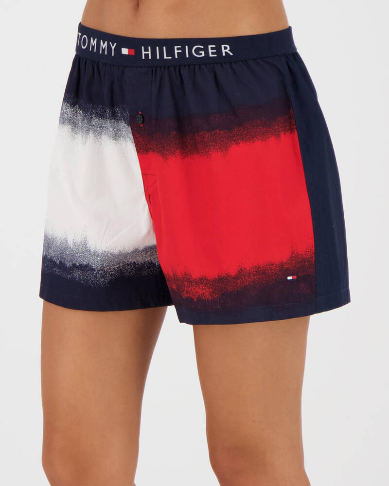 Tommy Hilfiger Dip Dye Flag Shorts for Womens
